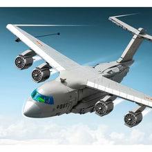Load image into Gallery viewer, 1416PCS MOC Military Y-20 Xian Large Transport Aircraft Airplane Figure Model Toy Building Block Brick Gift Kids DIY Set New Compatible Lego