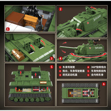 Load image into Gallery viewer, 1192PCS Military 1941 KV-1 Heavy Tank Figure Model Toy Building Block Brick Gift Kids DIY Set New Compatible Lego