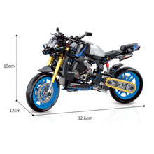 Load image into Gallery viewer, 638PCS MOC Technic Speed Yamaha MT-10 Sports Motorcycle Motor Bike Model Toy Building Block Brick Gift Kids DIY Set New 1:8 Compatible Lego Collection