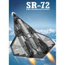 Load image into Gallery viewer, 2071PCS Military Large SR-72 Lockheed Martin Darkstar Reconnaissance Aircraft Model Toy Building Block Brick Gift Kids DIY Set New Display Compatible Lego