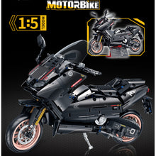 Load image into Gallery viewer, 1282PCS MOC Technic Speed T-Max Motorcycle Motor Bike Model Toy Building Block Brick Gift Kids DIY Set New 1:5 Compatible Lego Collection