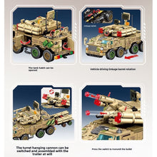 Load image into Gallery viewer, 765PCS Military 625E Artillery Anti-aircraft Vehicle Figure Model Toy Building Block Brick Gift Kids DIY Set New Compatible Lego