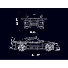 Load image into Gallery viewer, 1471PCS MOC Technic Speed JDM Skyline GTR R34 Racing Sports Car Model Toy Building Block Brick Gift Kids DIY Set New Compatible Lego