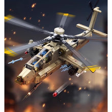 Load image into Gallery viewer, 703PCS Military WZ-21 Heavy Armed Helicopter Figure Model Toy Building Block Brick Gift Kids DIY Set New Compatible Lego