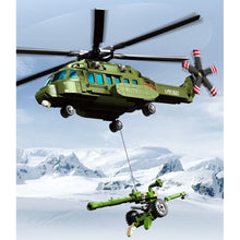 Load image into Gallery viewer, 605PCS Military Z-8L LUH Helicopter Howitzer Figure Model Toy Building Block Brick Gift Kids DIY Set New Compatible Lego