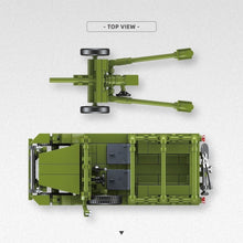 Load image into Gallery viewer, 313PCS MOC Military M3 37mm Dodge Beep WC52 Jeep Model Toy Building Block Brick Gift Kids DIY Set New 1:35 Compatible Lego