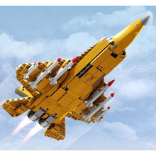 Load image into Gallery viewer, 660PCS Military Gold J-35 Shipboard Aircraft Air Fighter Figure Model Toy Building Block Brick Gift Kids DIY Set New Compatible Lego