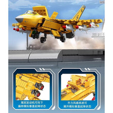 Load image into Gallery viewer, 660PCS Military Gold J-35 Shipboard Aircraft Air Fighter Figure Model Toy Building Block Brick Gift Kids DIY Set New Compatible Lego