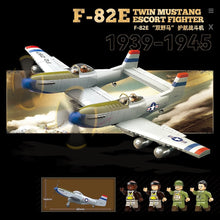 Load image into Gallery viewer, 1107PCS MOC Military F-82E Twin Mustang Escort Air Fighter Plane Figure Model Toy Building Block Brick Gift Kids DIY Set New Compatible Lego