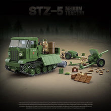 Load image into Gallery viewer, 733PCS Military STZ-5 Medium Tractor Figure Model Toy Buiding Block Brick Gift Kids DIY Set New Compatible Lego