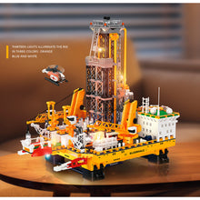 Load image into Gallery viewer, 3271PCS MOC Engineering Bluewhale 1 Drilling Platform Model Toy Building Block Brick Gift Kids DIY Set New Light