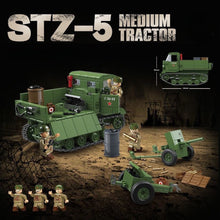 Load image into Gallery viewer, 733PCS Military STZ-5 Medium Tractor Figure Model Toy Buiding Block Brick Gift Kids DIY Set New Compatible Lego