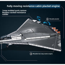 Load image into Gallery viewer, 1182PCS MOC Military J-36 Stealth Bomber Air Fighter Sixth Generation Jet Figure Model Toy Building Block Brick Gift Kids DIY Set New 1:44 Compatible Lego