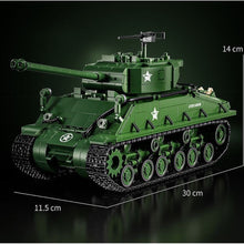 Load image into Gallery viewer, 1682PCS MOC Military M4 Sherman Medium Tank Figure Model Toy Building Block Brick Gift Kids DIY Set New Compatible Lego