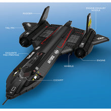 Load image into Gallery viewer, 1775PCS Military Large SR-71 Black Bird Reconnaissance Aircraft Model Toy Building Block Brick Gift Kids DIY Set New Compatible Lego