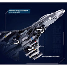 Load image into Gallery viewer, 1041PCS Military J-16 Multirole Air Fighter Figure Model Toy Building Block Brick Gift Kids DIY Set New 1:44 Compatible Lego