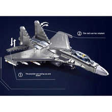 Load image into Gallery viewer, 1041PCS Military J-16 Multirole Air Fighter Figure Model Toy Building Block Brick Gift Kids DIY Set New 1:44 Compatible Lego