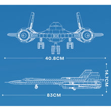 Load image into Gallery viewer, 1775PCS Military Large SR-71 Black Bird Reconnaissance Aircraft Model Toy Building Block Brick Gift Kids DIY Set New Compatible Lego