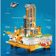 Load image into Gallery viewer, 3271PCS MOC Engineering Bluewhale 1 Drilling Platform Model Toy Building Block Brick Gift Kids DIY Set New Light