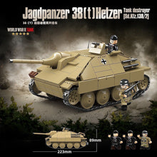 Load image into Gallery viewer, 702PCS MOC Military Jagdpanzer 38t Hetzer Tank Destroyer Figure Model Toy Building Block Brick Gift Kids DIY Set New Compatible Lego