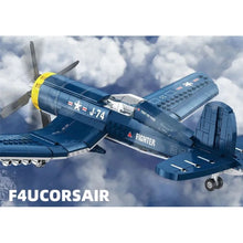 Load image into Gallery viewer, 767PCS MOC Military F4U Corsair Fighter Air Plane Model Toy Building Block Brick Gift Kids DIY Set New Compatible Lego