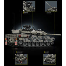 Load image into Gallery viewer, 1009PCS MOC Military Leopard 2A7 Main Battle Tank Figure Model Toy Building Block Brick Gift Kids DIY Set New Compatible Lego