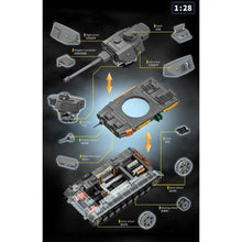 Load image into Gallery viewer, 1419PCS MOC Military PZ.KPFW.IV Ausf.F2 Panzer Tank Model Toy Building Block Brick Gift Kids DIY Set New 1:28 Compatible Lego