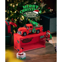 Load image into Gallery viewer, 611PCS MOC Christmas Red Pickup Truck Display Box Model Toy Building Block Brick Gift Kids DIY Set New Compatible Lego