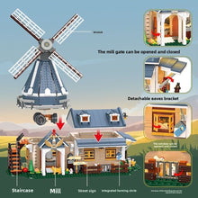 Load image into Gallery viewer, 1742PCS MOC City Street Ranch Windmill House Farm Model Toy Building Block Brick Gift Kids DIY Set New