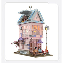 Load image into Gallery viewer, 1243PCS MOC City Street Sakura Cherry House Villa Girl Light Figure Model Toy Building Block Brick Gift Kids DIY Set New