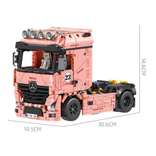 Load image into Gallery viewer, 1296PCS MOC Static Tachnic Speed Pink Pig #23 Actros Container Truck Tractor Building Block Brick Gift Kids DIY Set New