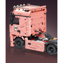 Load image into Gallery viewer, 1296PCS MOC Static Tachnic Speed Pink Pig #23 Actros Container Truck Tractor Building Block Brick Gift Kids DIY Set New
