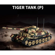 Load image into Gallery viewer, 1656PCS MOC Military Tiger Tank P Figure Model Toy Building Block Brick Gift Kids DIY Set New 1:28