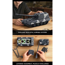Load image into Gallery viewer, 1836PCS MOC Military Large Jagopanzer E-100 Heavy Tank Figure Model Toy Building Block Brick Gift Kids DIY Set New 1:28