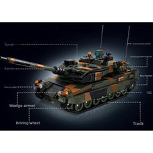 Load image into Gallery viewer, 903PCS MOC Military Leopard 2A6 Main Tank Figure Model Toy Building Block Brick Gift Kids DIY Set New