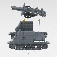 Load image into Gallery viewer, 502PCS MOC Military Sturmpanzer I Bison Self-propelled Tank Model Toy Building Block Brick Gift Kids DIY Set New 1:35