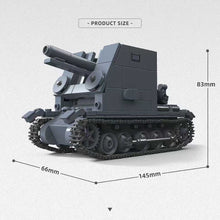 Load image into Gallery viewer, 502PCS MOC Military Sturmpanzer I Bison Self-propelled Tank Model Toy Building Block Brick Gift Kids DIY Set New 1:35