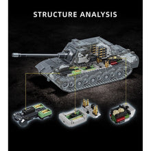 Load image into Gallery viewer, 1883PCS MOC Military Large E-100 Heavy Tank Figure Model Toy Building Block Brick Gift Kids DIY Set New 1:28