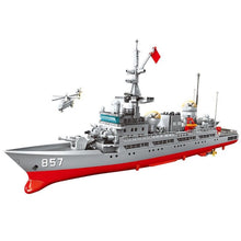 Load image into Gallery viewer, 629PCS MOC Military Electronic Reconnaissance Ship 857 Model Toy Building Block Brick Gift Kids DIY Set New 1:250