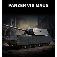 Load image into Gallery viewer, 2416PCS MOC Military Large Grey Panzer VIII Maus Heavy Tank Figure Model Toy Building Block Brick Gift Kids DIY Set New 1:28
