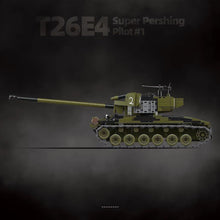 Load image into Gallery viewer, 1322PCS MOC Military T26E4 Super Pershing Pilot #1 Tank Figure Model Toy Building Block Brick Gift Kids DIY Set New 1:28
