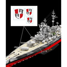 Load image into Gallery viewer, 2738PCS MOC Military Large Schlachtschiff Tirpitz Battleship Model Toy Building Block Brick Gift Kids DIY Set New 1:300