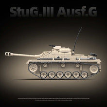 Load image into Gallery viewer, 940PCS MOC Military StuG.III Ausf.G Sturmgeschütz III Tank Figure Model Toy Building Block Brick Gift Kids DIY Set New