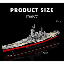 Load image into Gallery viewer, 2662PCS MOC Military Large USS North Carolina Class Battleship Ship BB-55 Model Toy Building Block Brick Gift Kids DIY Set New 1:300