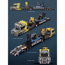 Load image into Gallery viewer, 1404PCS MOC Technic Speed Trailer Flatbed Truck Crane Model Toy Building Block Brick Gift Kids DIY Set New