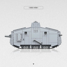 Load image into Gallery viewer, 920PCS MOC Military A7V Heavy Tank Model Toy Building Block Brick Gift Kids DIY Set New 1:35