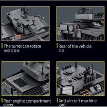 Load image into Gallery viewer, 916PCS MOC Military Leopard 1 MBT Main Tank Figure Model Toy Building Block Brick Gift Kids DIY Set New