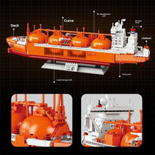Load image into Gallery viewer, 1342PCS MOC Moss Type LNG Vessel Model Toy Building Block Brick Gift Kids DIY Set New