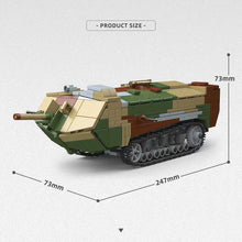 Load image into Gallery viewer, 1017PCS MOC Military Saint Chamond Heavy Tank Model Toy Building Block Brick Gift Kids DIY Set New 1:35