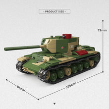 Load image into Gallery viewer, 876PCS MOC Military KV-220 Heavy Tank Model Toy Building Block Brick Gift Kids DIY Set New 1:40